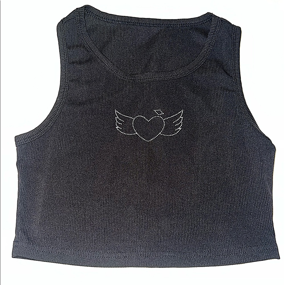 Heart & Wing Crop Top